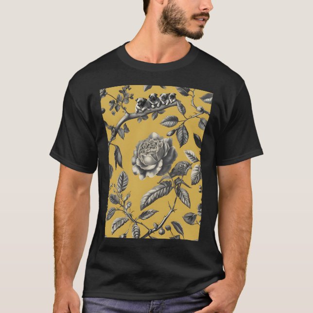 Pugs on a branch T-Shirt (Front)