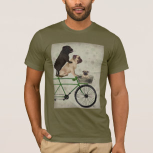 Pugs on Bicycle T-Shirt