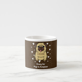 pugs & pumpkins espresso cup