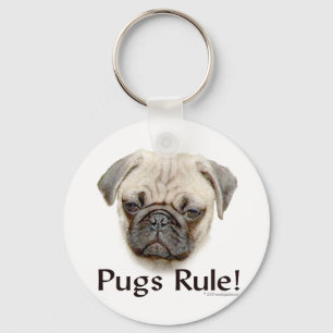 Pugs Rule Key Ring