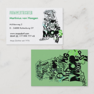 Pug's specialist business card
