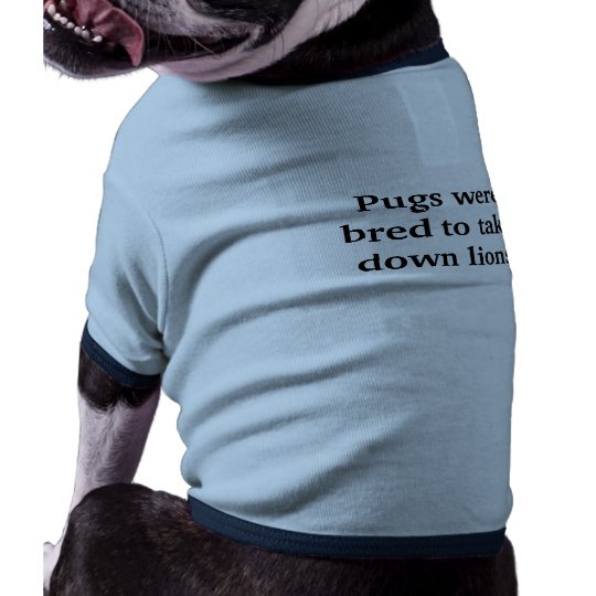 Pugs were bred to take down lions shirt
