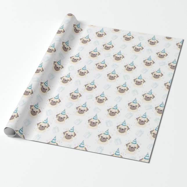 Pugs Wrapping Paper (Unrolled)