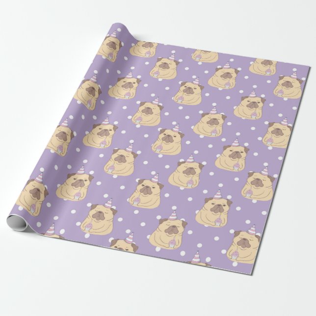 Pugs Wrapping Paper (Unrolled)