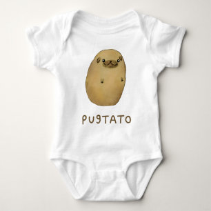Pugtato Pug Potato Baby Bodysuit
