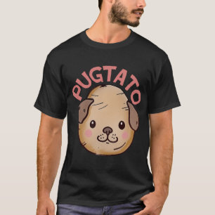 Pugtato, Pug Potato, Cute Puppy Kawaii retro Vinta T-Shirt