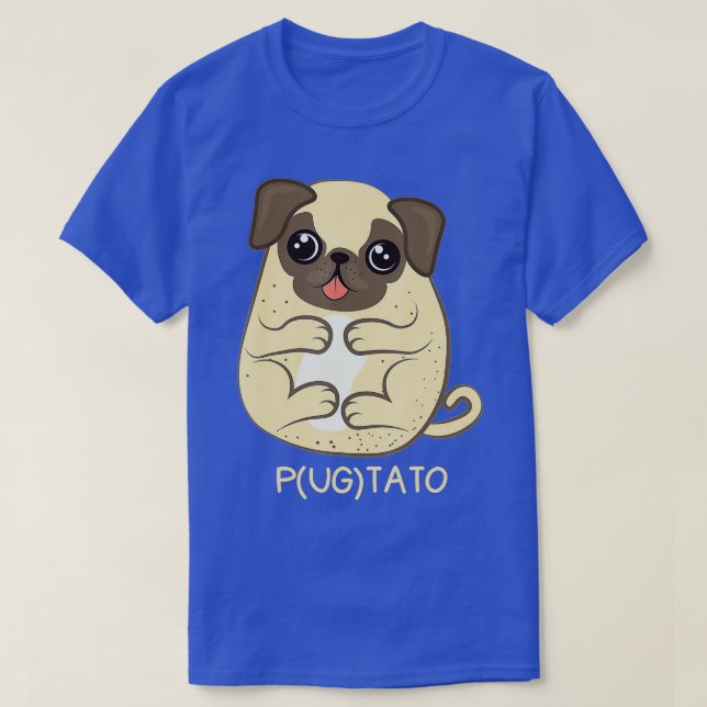 Pugtato Pug Potato Dog Lover  Gift  T-Shirt (Design Front)