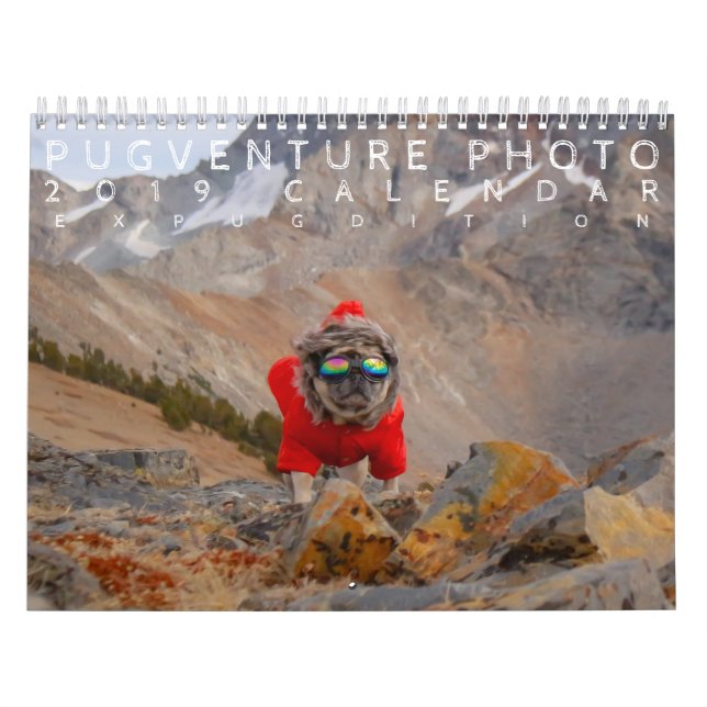 Pugventure Photo 2019: Expugdition Calendar (Cover)