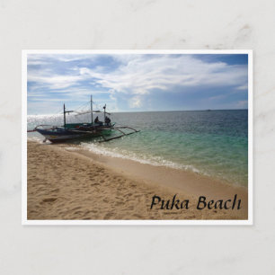 puka beach sail postcard