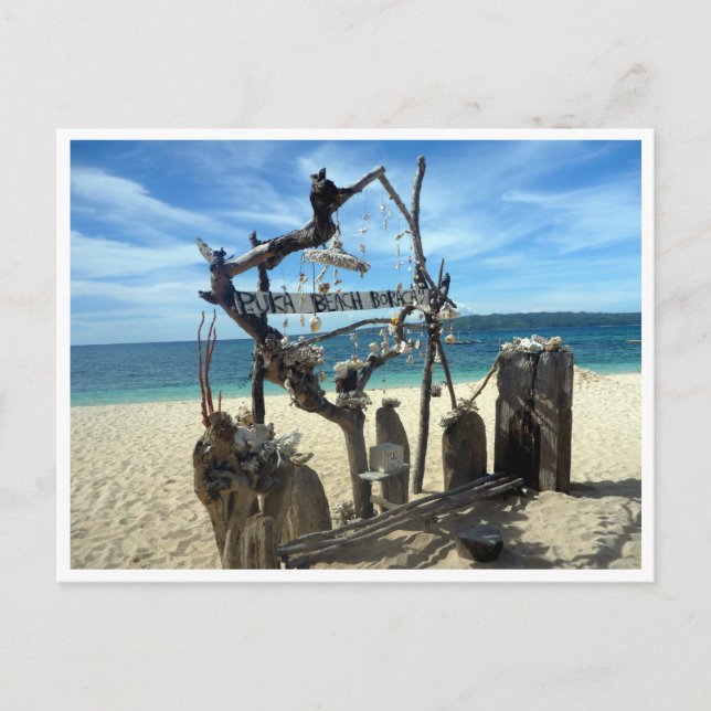 puka beach sculpture postcard (Front)