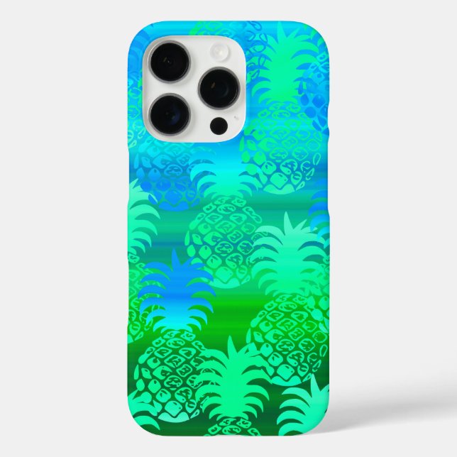 Pukana Hawaiian Pineapple Sunset Blend Lime Case-Mate iPhone Case (Back)