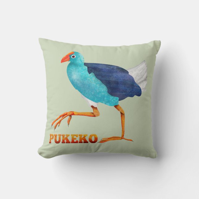 Pukeko Cushion (Front)