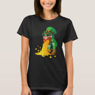 Puking Leprechaun Shirt Funny St Patrick's Day Dri