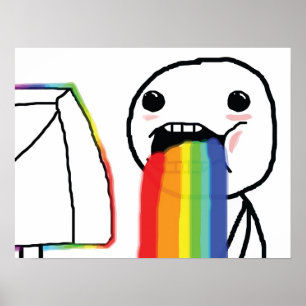 Puking Rainbows Poster