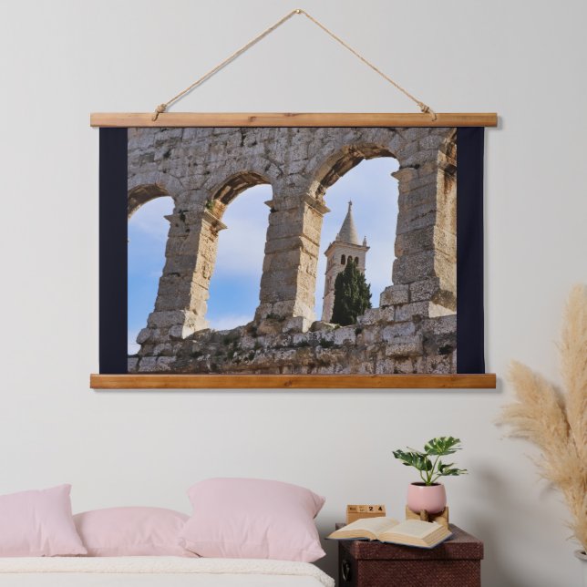Pula Arena Croatia Hanging Tapestry (Bedroom)