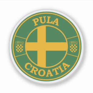 Pula Croatia Round Circle Emblem