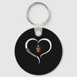 Pulaski County Maroons Logo Half Heart Slogan Hs Key Ring
