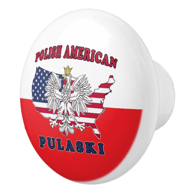 Pulaski Wisconsin Polish Ceramic Knob (Right)
