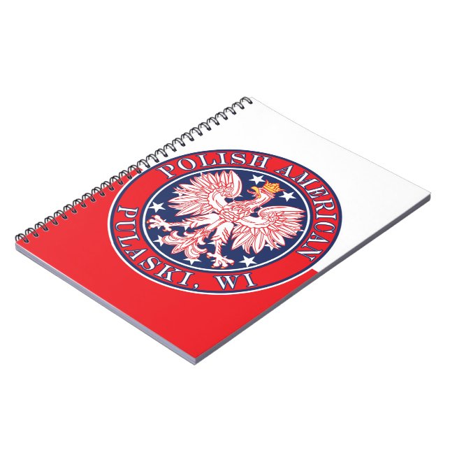 Pulaski Wisconsin Polish Eagle Notebook (Left Side)