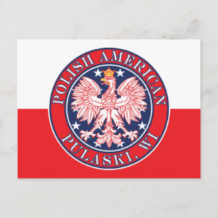 Pulaski Wisconsin Polish Eagle Postcard
