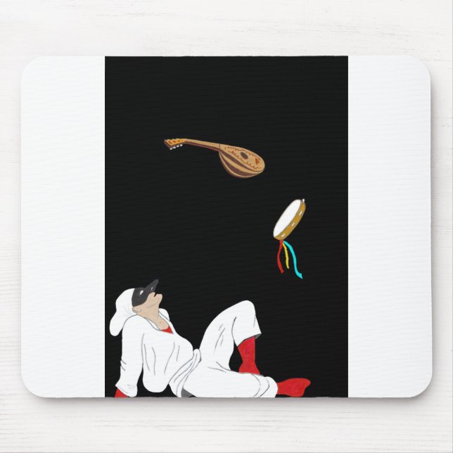 pulcinella b mouse pad (Front)