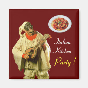 PULCINELLA  ITALIAN KITCHEN PARTY ,red Magnet