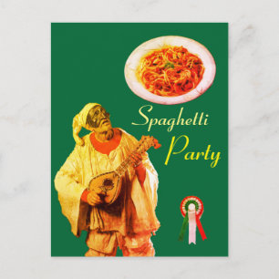 PULCINELLA ITALIAN KITCHEN SPAGHETTI PARTY Recipe Postcard