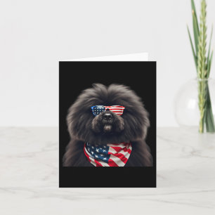Puli Dog 4th Of July American Independence Day Own Card