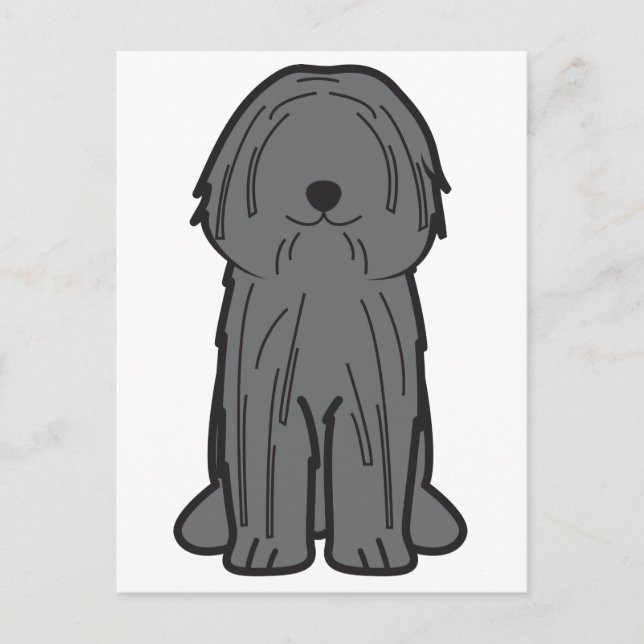 Puli Dog Cartoon Postcard (Front)