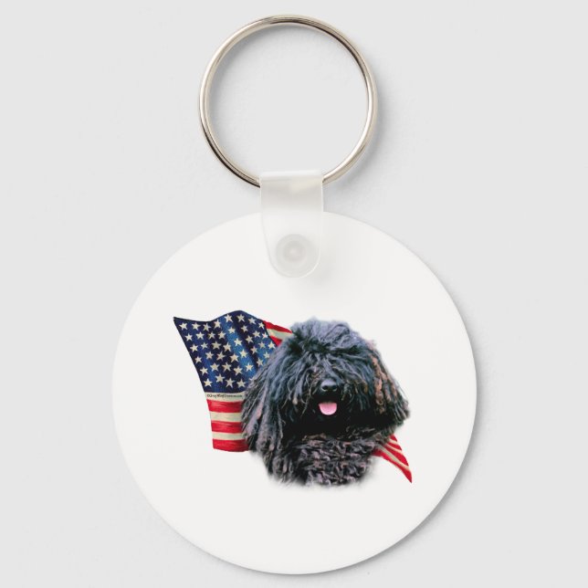 Puli Flag Key Ring (Front)