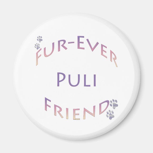Puli Furever Friend Magnet (Front)