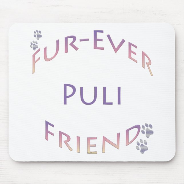 Puli Furever Friend Mouse Pad (Front)