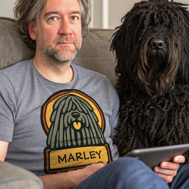 Puli Hungarian Sheepdog Add Your Dogs Name T-Shirt (Creator Uploaded)