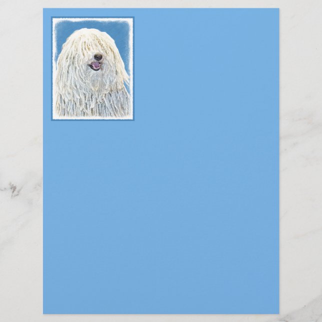 Puli Painting - Cute Original Dog Art (Front)