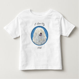 Puli Painting - Cute Original Dog Art Toddler T-Shirt