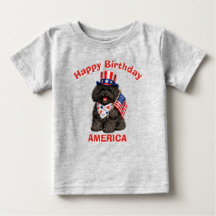 Puli Puppy (2y) Patriotic Kid T-Shirt