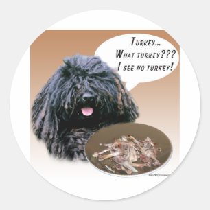 Puli Turkey Classic Round Sticker