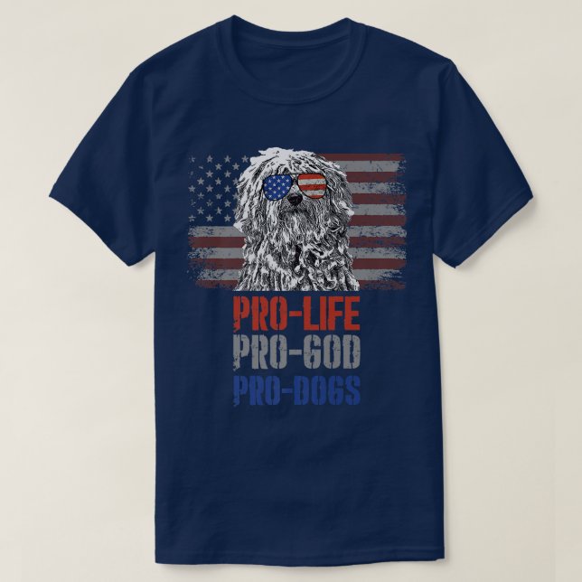 Pulik Pro Life Pro God Pro Dogs Premium  T-Shirt (Design Front)