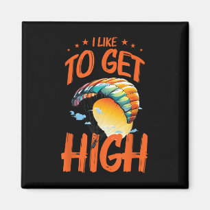 Pull Chutes Not Excuses Skydiving Retro Men Women  Magnet
