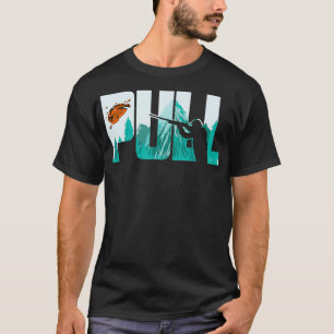 Pull Clay Shooting Cute Pigeon Shooters Players T-Shirt
