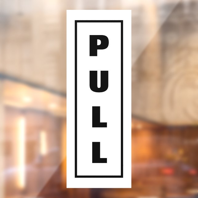 Pull Door Sign, (Sheet 2)