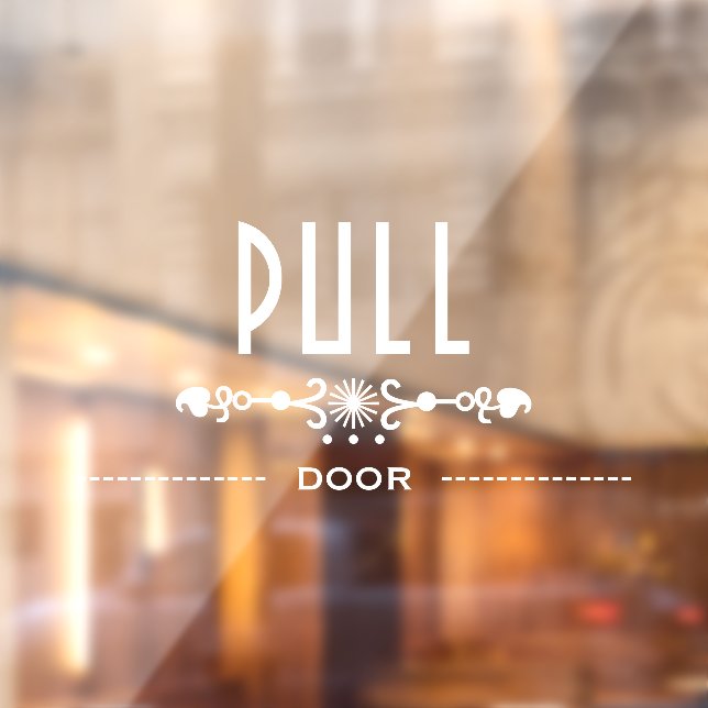 Pull Door Sign, (Sheet 2)
