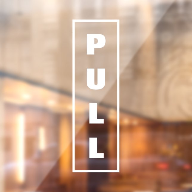 Pull Door Sign, (Sheet 2)