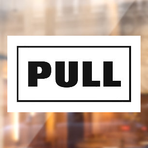 Pull Door Sign,