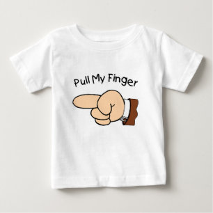 Pull My Finger infant long sleeve Baby T-Shirt
