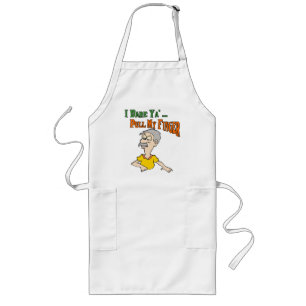Pull My Finger Long Apron