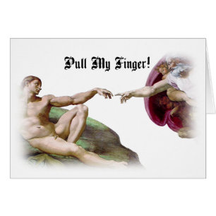 Pull My Finger - Michelangelo Creation Fart Humour