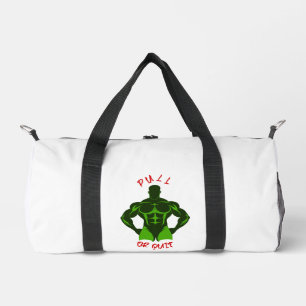 Pull Or Quit Hardcore Bodybuilding Motivation Gear Duffle Bag