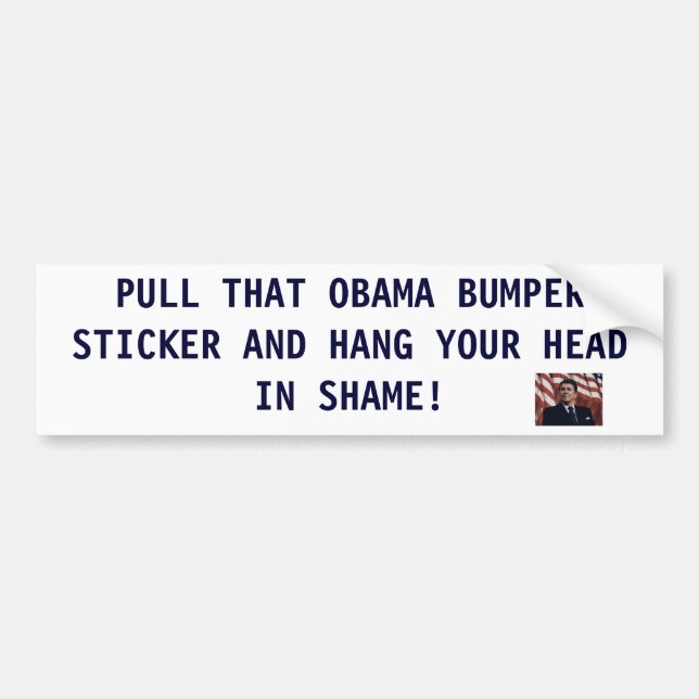 PULL THAT OBAMA BUMPER S... STICKER (Front)