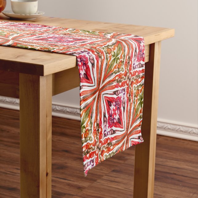 Pulled Bubble Fun / 1974 / Mirror Twist / Short Table Runner (In Situ)